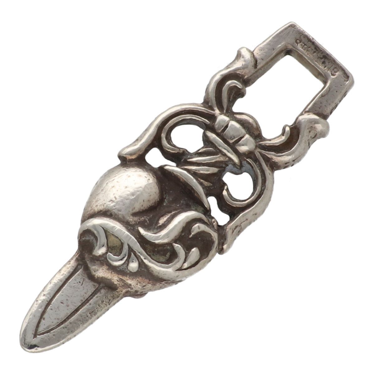 CHROME HEARTS クロムハーツ ダガーハート SV925 シルバー ネックレス ペンダント トップ チャーム 24027234 RS