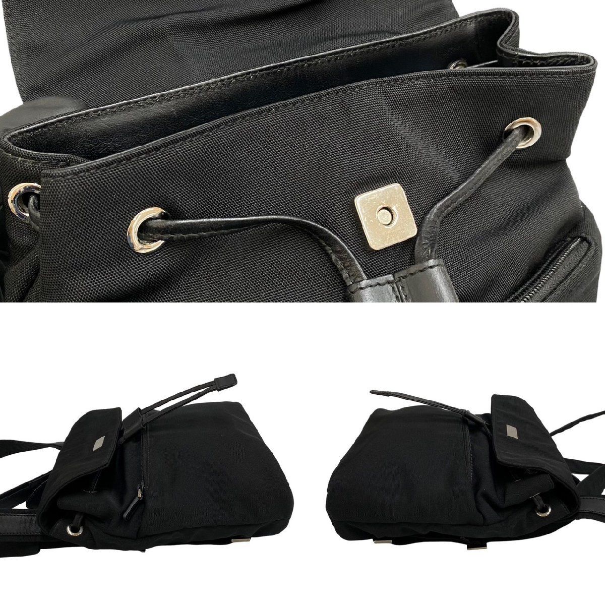 超美品 GUCCI バック 極 美品 希少品 GUCCI グッチ ロゴ 金具 ナイロン レザー ミニ