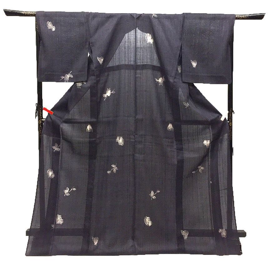 最高級品　赤城紬　付下げ　単衣　証紙有り　未使用　極美品 最高級品 赤城紬 付下げ 単衣 証紙有り 未使用 極美品