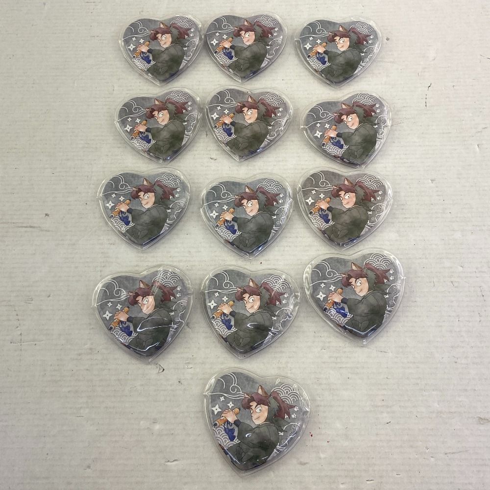 忍たま乱太郎 ナンジャタウン 山田利吉 ハート 缶バッジ 10個