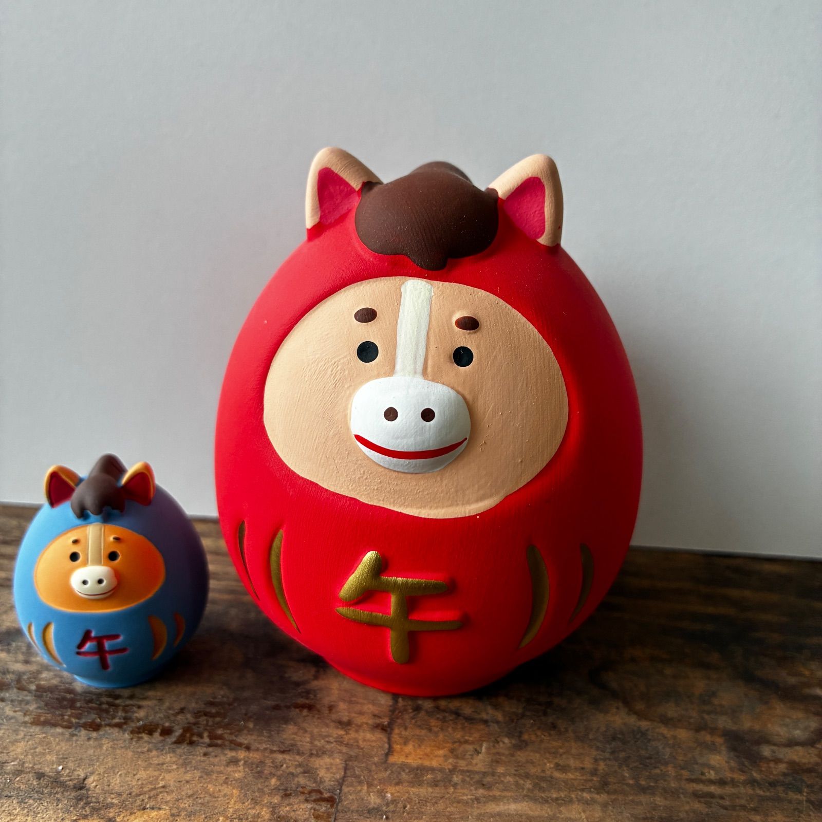 デコレ　コンコンブル　馬だるま小 コンコンブル 馬だるま＆陶器の干支飾り 馬だるま - メルカリ