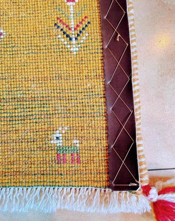 イラン産ギャッベ 座布団サイズ 40×47㎝ ギャッベ-座布団サイズ 『sa