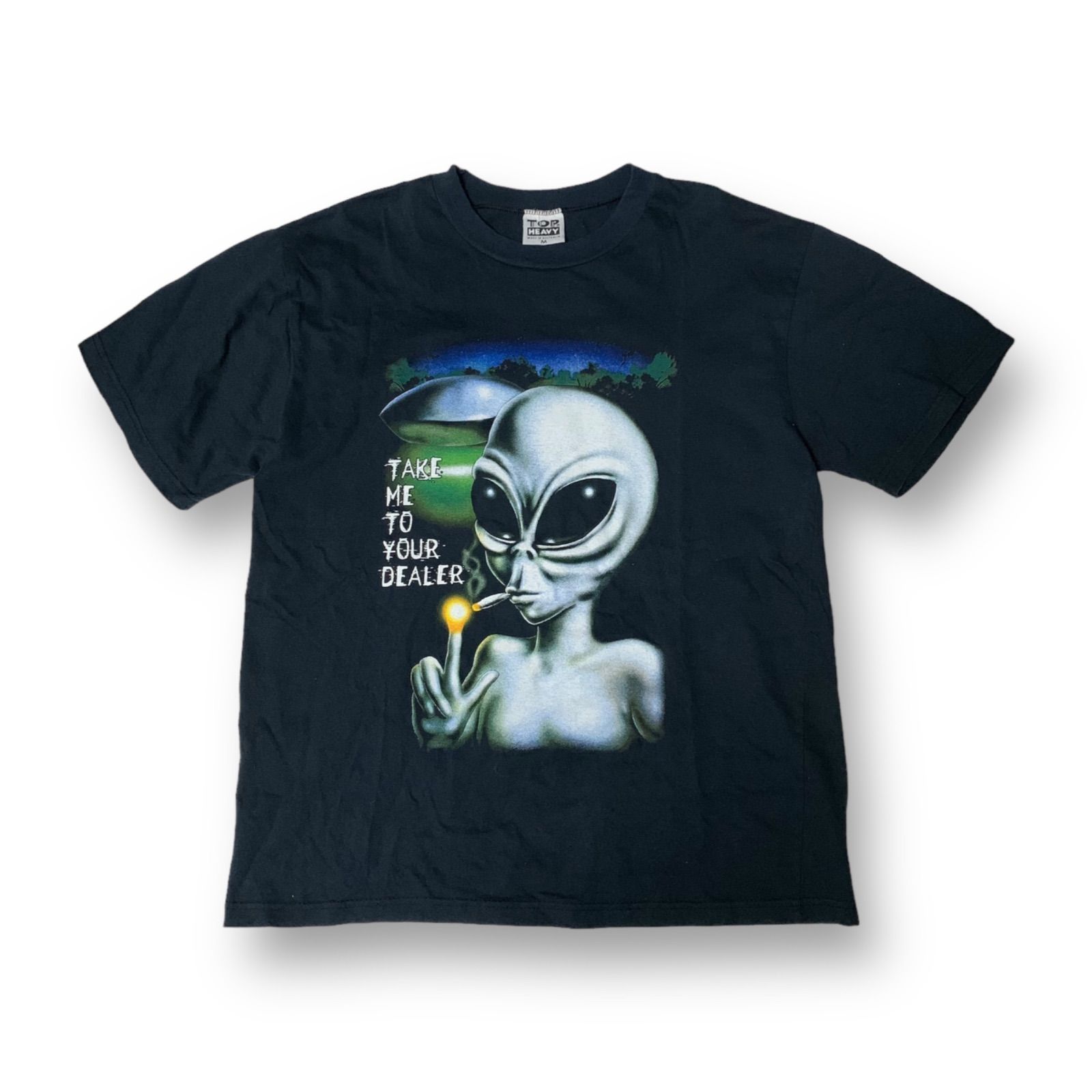 90s S/S TOP HEAVY “TAKE ME TO YOUR DEALER” Graphic T-Shirt トップ 
