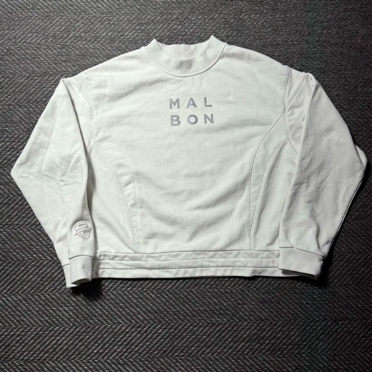 MALBON GOLF マルボンゴルフ スクリプト モクネック IVORY WOMAN