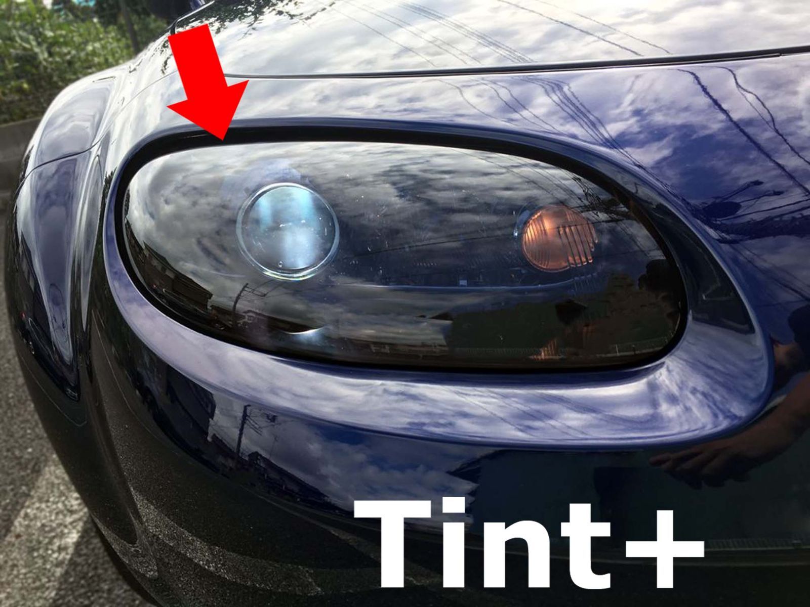 Tint+再利用できる ロードスター NCEC 前期 ヘッドライト スモーク