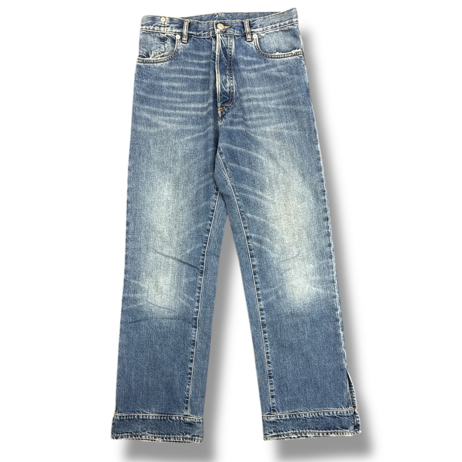 MAISON MARGIELA ⑩ 10番 17AW CUFFS DENIM PANTS カフスデニムパンツ ジーンズ メゾンマルジェラ S30LA0107 S30272 インディゴ 28 80800A5