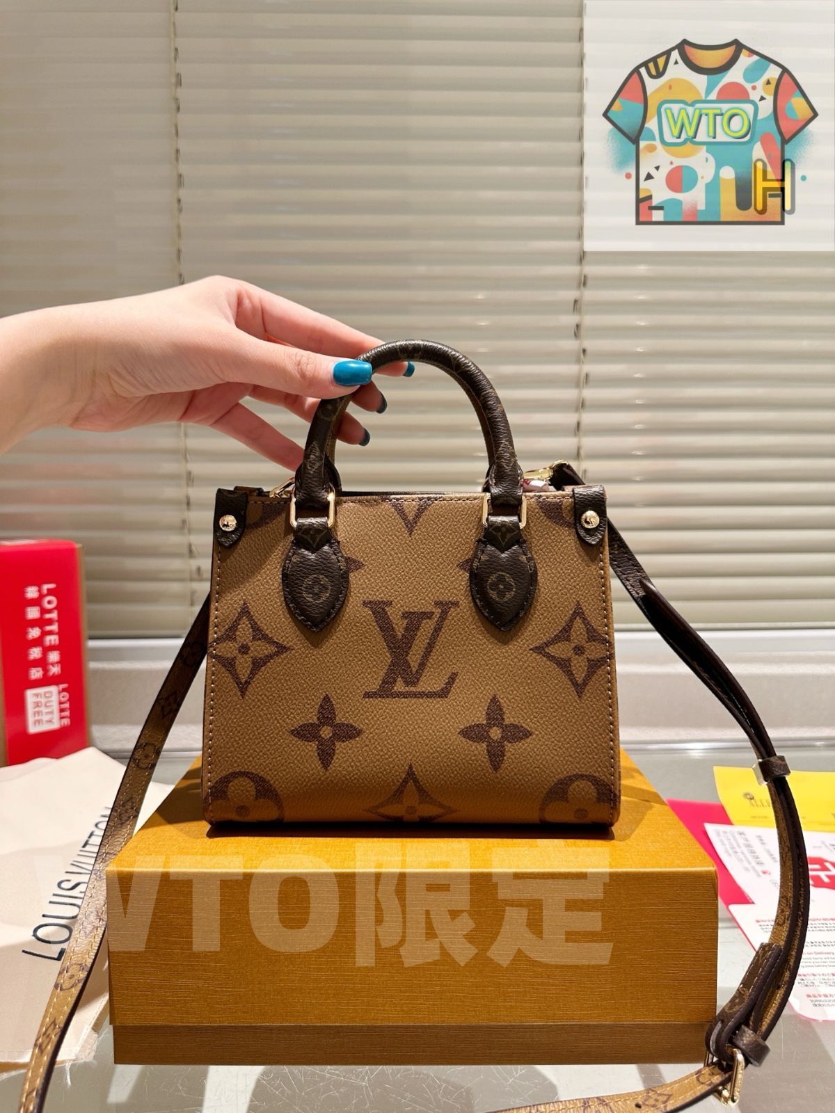 今日特価】LV Louis Vuitton Onthego 18cm ジャングルプリント