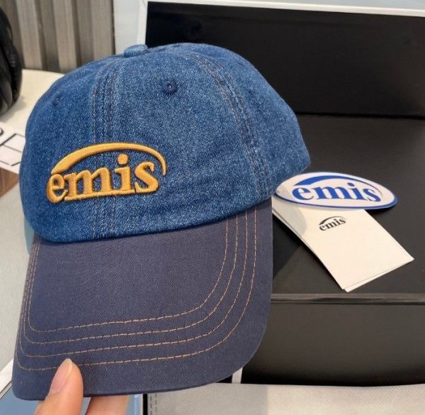 EMIS★韓国人気 WASHED DENIM BALL CAP 12COLOR WASHED DENIM BALL CAP-LIGHT BLUE DENIM/NAVY - EMIS