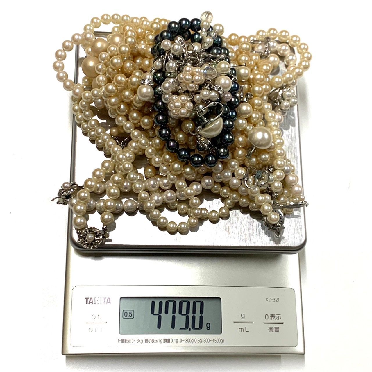 アクセサリーまとめ】イミテーションパールアクセサリー/20点/479g