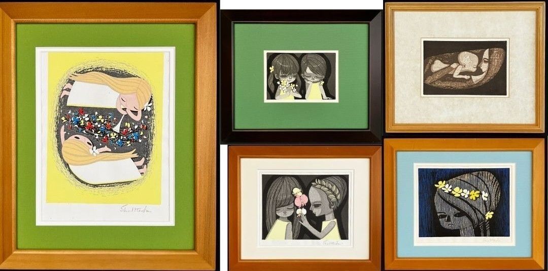 池田修三 木版画まとめ売り 講談社プチ・コレクション 5点 マリア