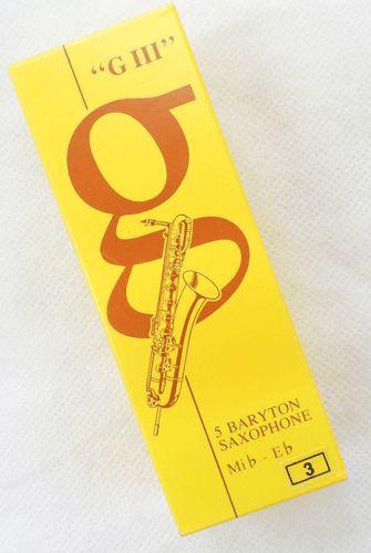 バリトンサックス リード 3番 グロタン）バリトンサックスリード GⅢ 3番 5枚入り＜激レア