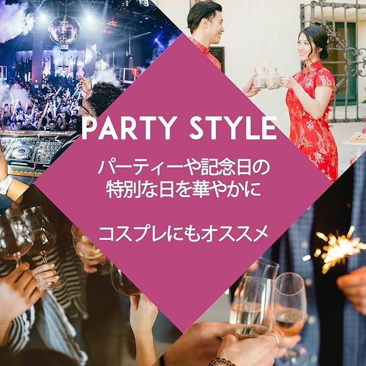 こもれび屋】 チャイナドレス ミニ 花柄 伸縮 光沢 半袖