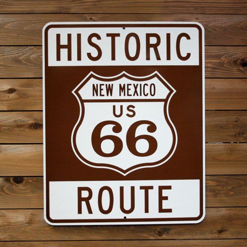 アメリカの道路標識 「HISTORIC ROUTE66 NEW MEXICO」 ヒストリック