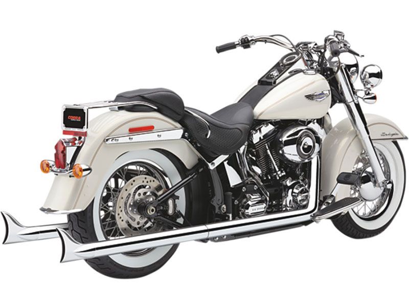 COBRA SOFTAIL DUALS エキゾースト フィッシュテールティップ 2000〜06年FLST FXST