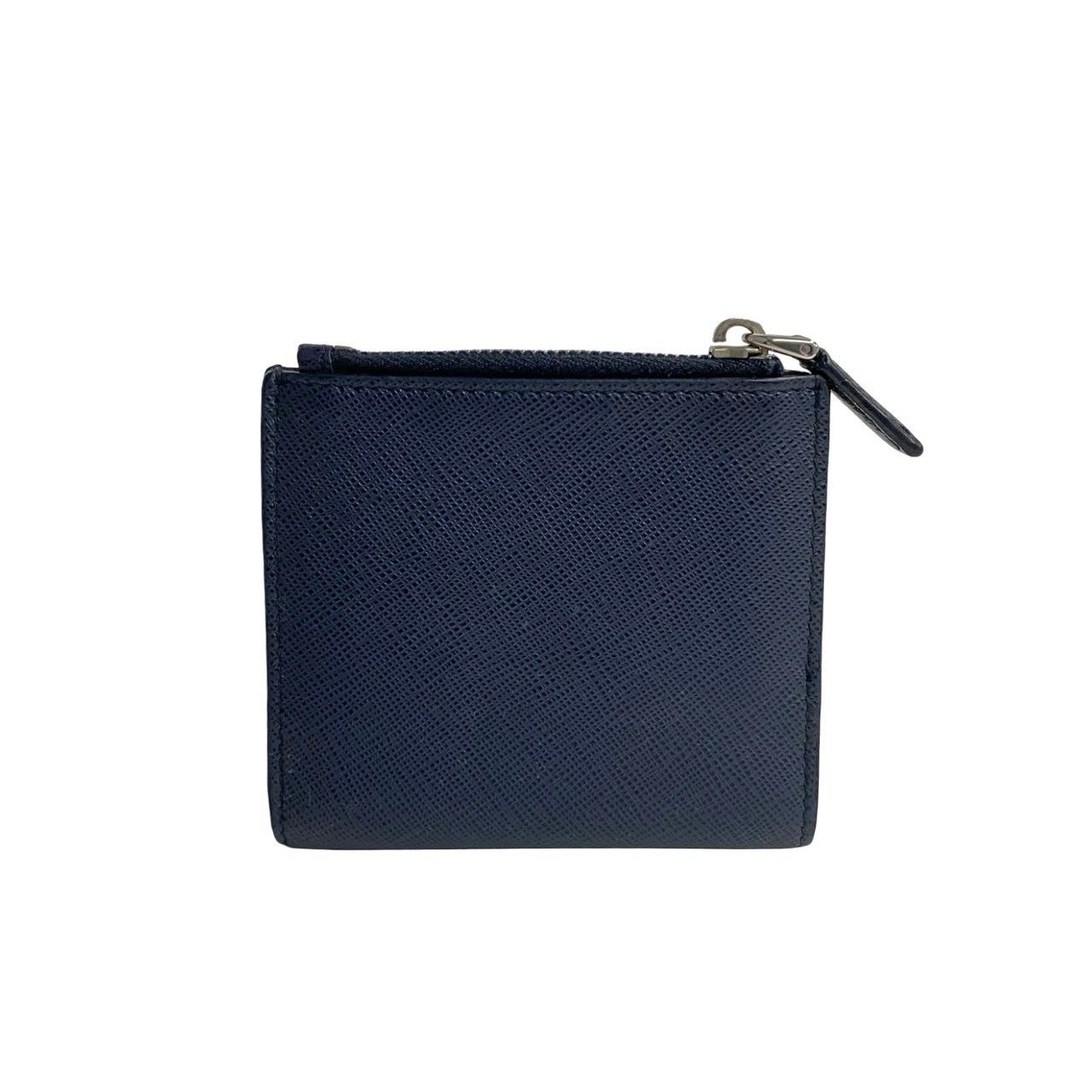 極美品 現行 プラダ コインケース 三角ロゴ レザー サフィアーノ ブラック 極 美品 希少品 PRADA プラダ 三角ロゴ 金具 サフィアーノ