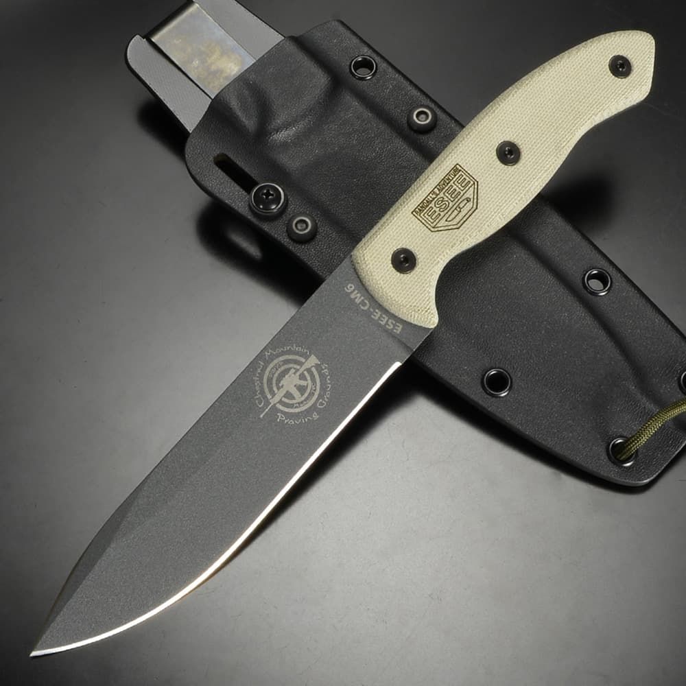 ESEE アウトドアナイフ CM6 コンバットタクティカル KYDEXシース付属 ESCM6TGM 18歳以上