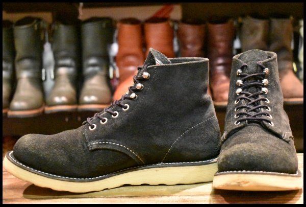 BEAMS別注レッドウィング8174(27.0cm)⚠️最終値下げ中⚠️ 8.5D 良品 BEAMS別注 03年】レッドウィング 8174 黒スエード アイ