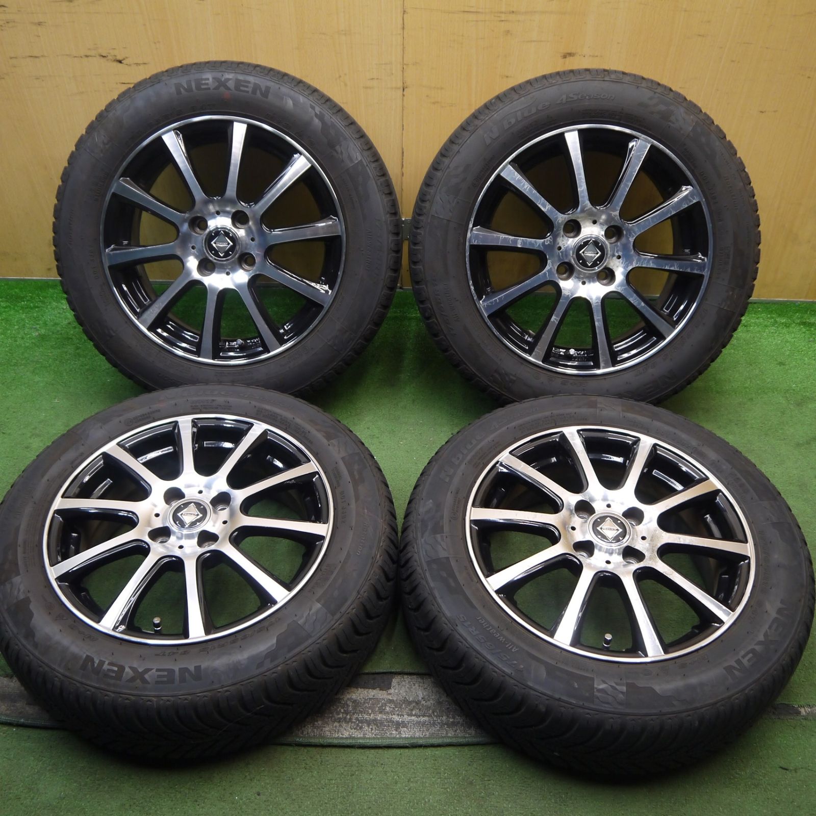 4本価格 22年 175 65R15 ネクセン N blue 4Season オールシーズン RiZLEY ライツレー 15インチ PCD100 4H 5093003Hス