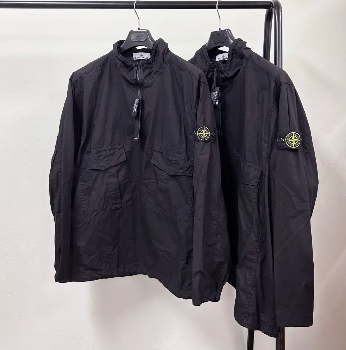 レーヨン stone  アノラック STONE ISLAND(ストーンアイランド) ガーメントダイング コットン