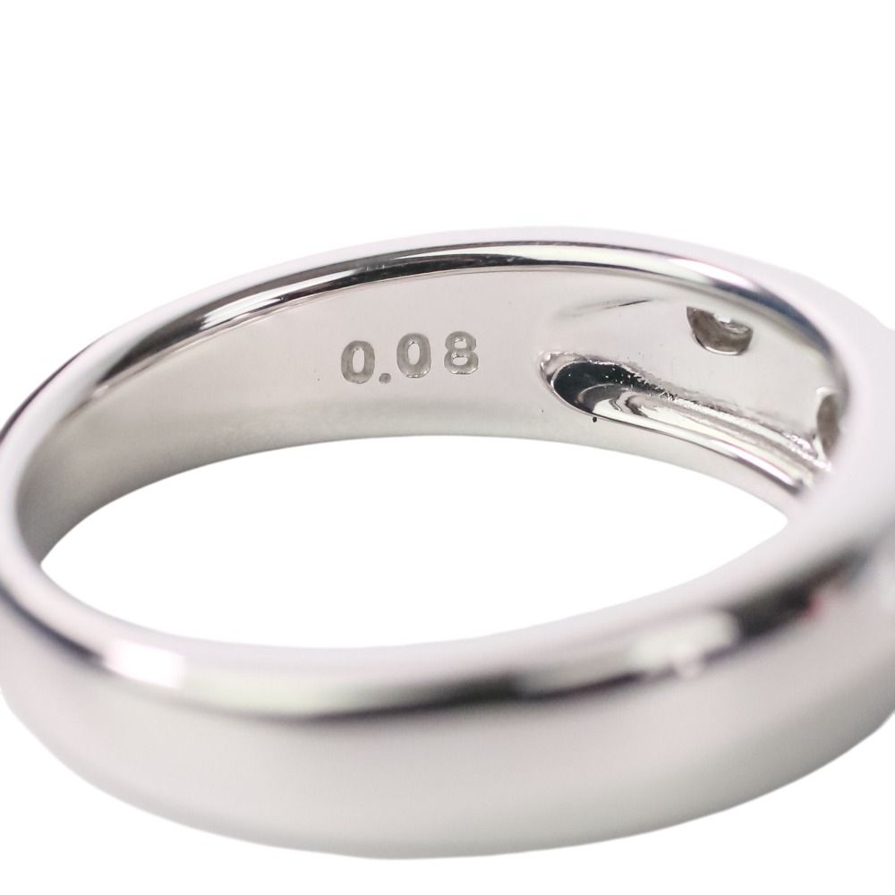 マサキ 美品 TASAKI タサキ 田崎真珠 K14WGリング ダイヤモンド0.08ct