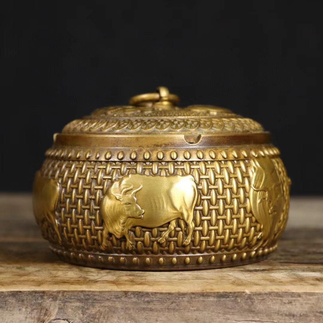 超格安一点 銅細工 五牛灰皿 メルカリ - 美術品 工芸品 装飾品 置物 工芸品