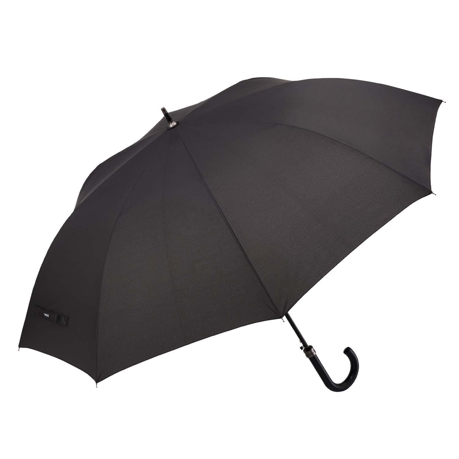 【数量限定】Waterfront 長傘 雨傘 ウルトラビッグサイズジャンプ ブラック 75cm 大きい 直径129cm メンズ U175-0720BK1-BA