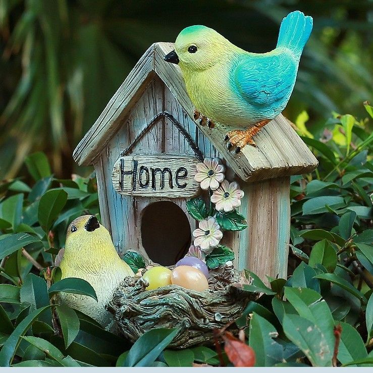 雑貨 ガーデンオブジェ 野鳥 樹脂素材 ガーデニング ガーデン