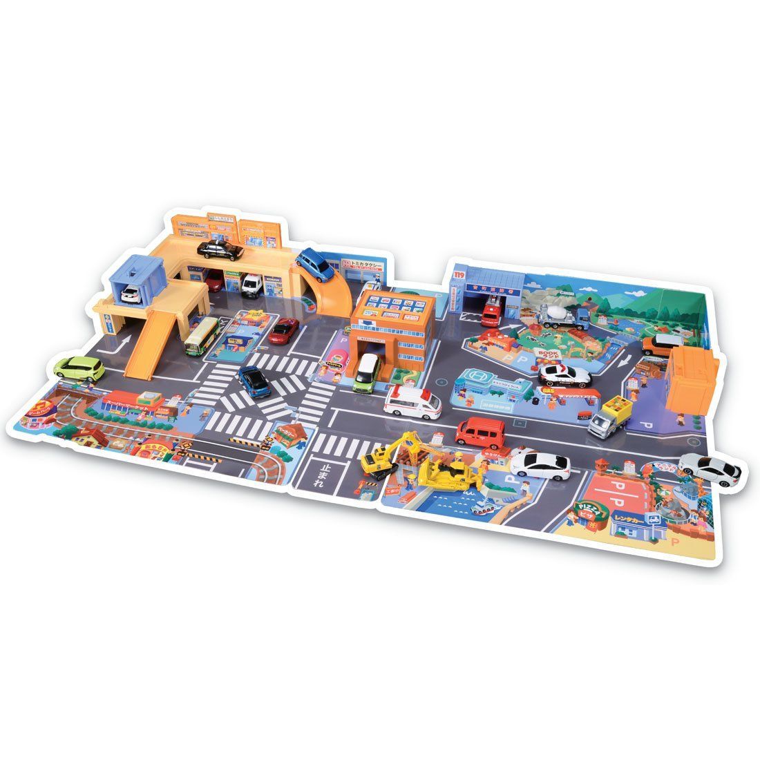 【在庫処分】TOMY) 『 トミカ かんたんおかたづけ! にぎやかサウンドタウン 』 ミニカー タカラトミー(TAKARA 車 おもちゃ unisex 3歳以上 玩具安全基準合格 STマーク認証 TOMICA