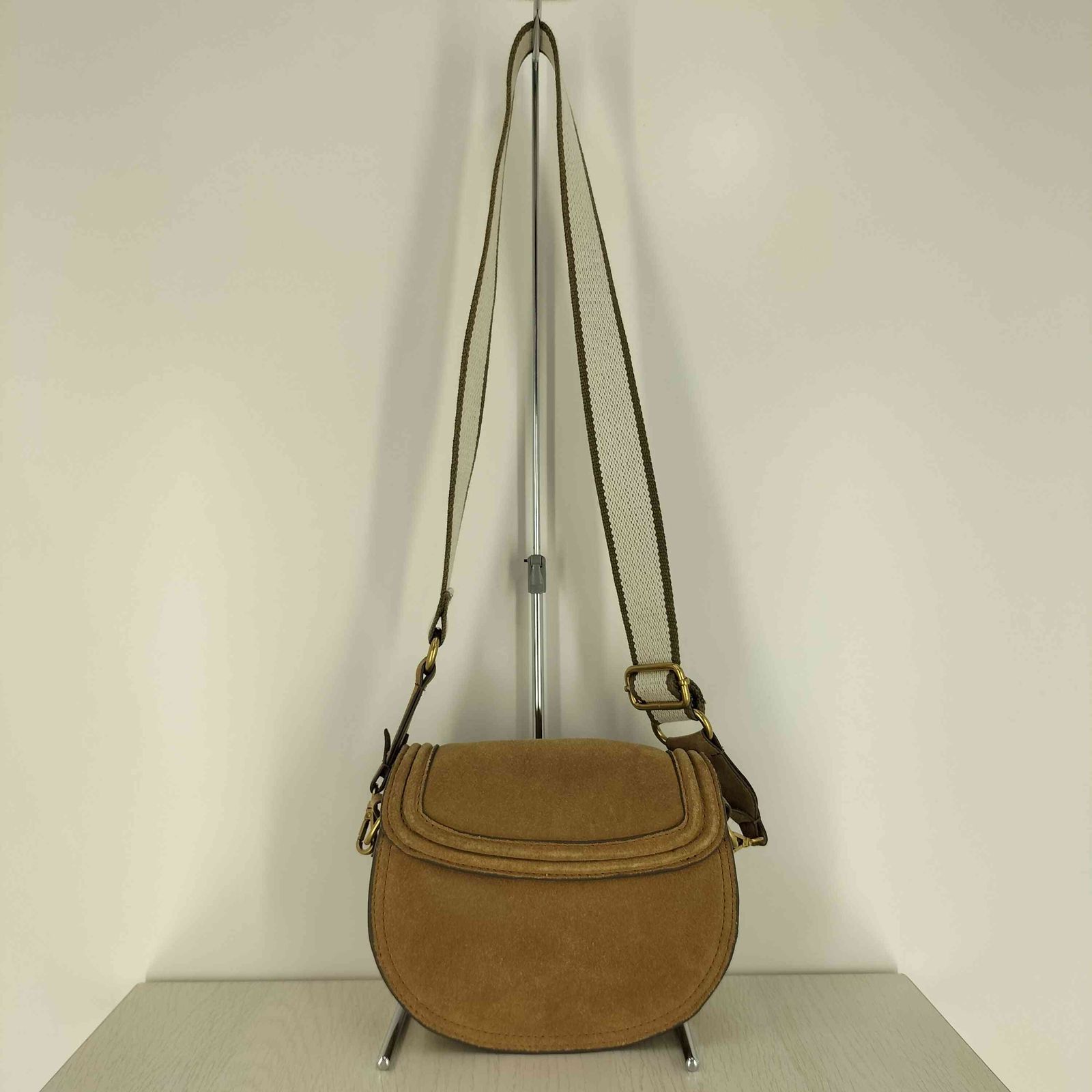 ザラ ZARA OVAL SPLIT SUEDE CROSSBODY BAG オーバル スプリット