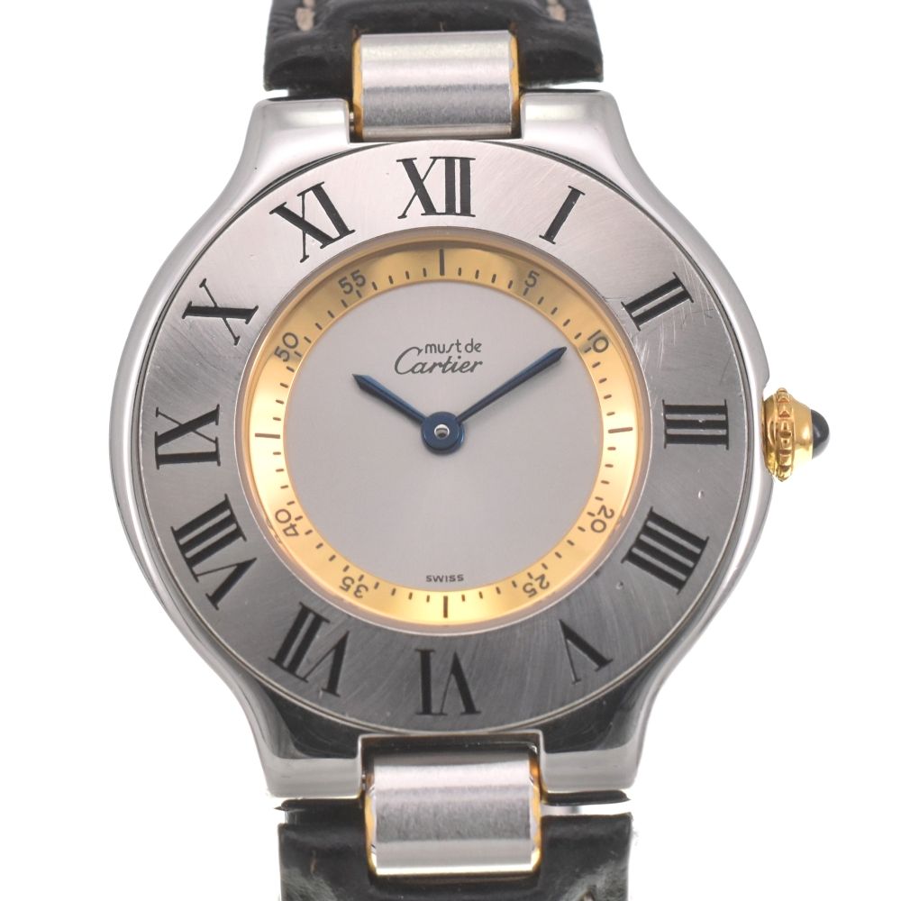 カルティエ CARTIER W1007421 マスト21 ヴァンティアン SS|レザー クォーツ ユニセックス I 139815