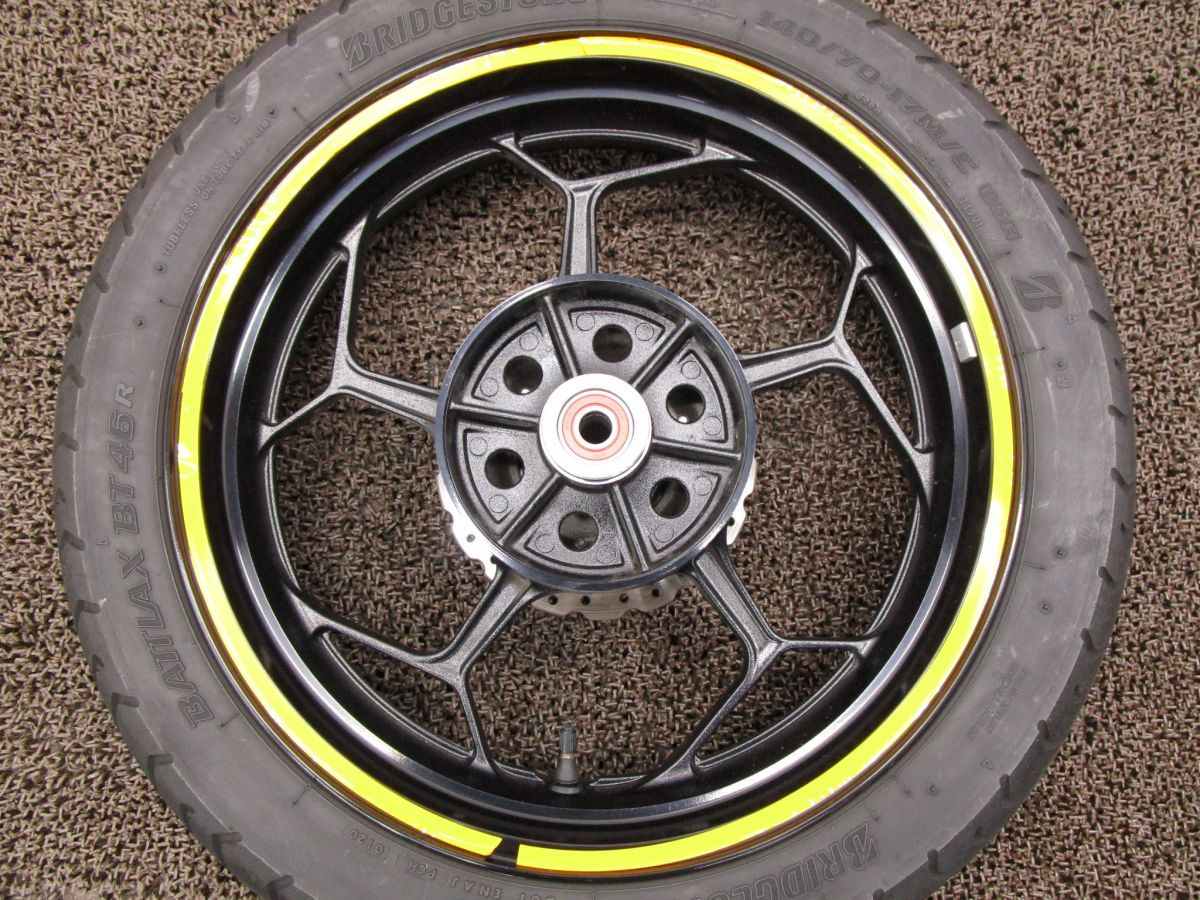 Z250 リアホイール ディスク □A6859 ER250C カワサキ EX250LE 動画有 FI インジェクション