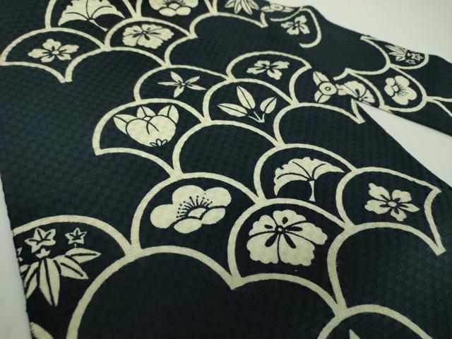 平和屋着物○八寸名古屋帯 花青海波 正絹 逸品 DAAX4795ps - メルカリ