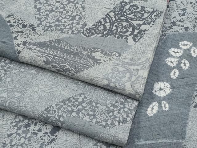 平和屋着物□極上 伝統工芸士 七代目 吉澤与市 生紬 絞り