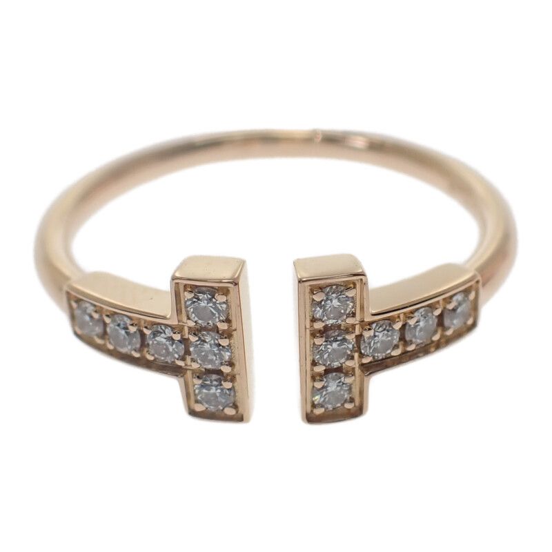 ティファニー TIFFANY&Co. Tワイヤー 60147315 リング 指輪 K18PG  