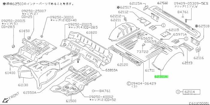 スズキ 純正 ジムニー パネル リヤホイールハウジング レフト Panel rr