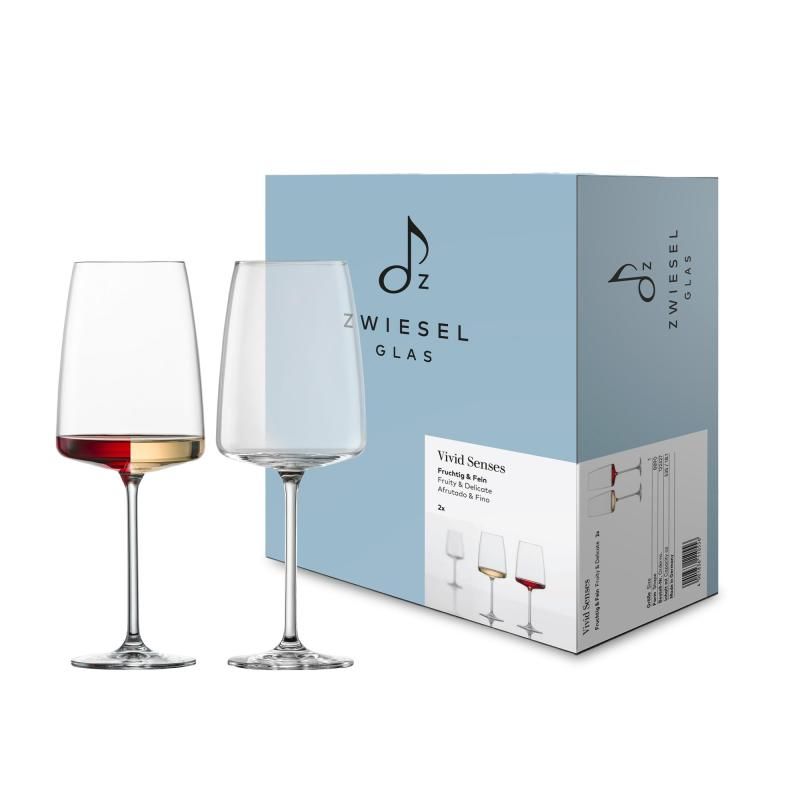 Zwiesel Glas ZWIESEL ツヴィーゼル ワイングラス 赤白兼用 ヴィヴィッド センス フルーティで繊細なワイン 535ml 122427 2個セット