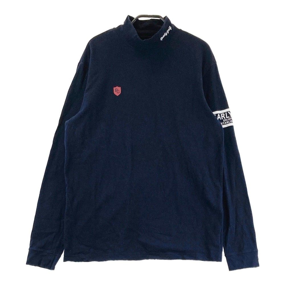 サイズ：7 PEARLY GATES パーリーゲイツ 2022年モデル ハイネック 長袖Tシャツ  ネイビー系 [240101261603]# ゴルフウェア メンズ ストスト