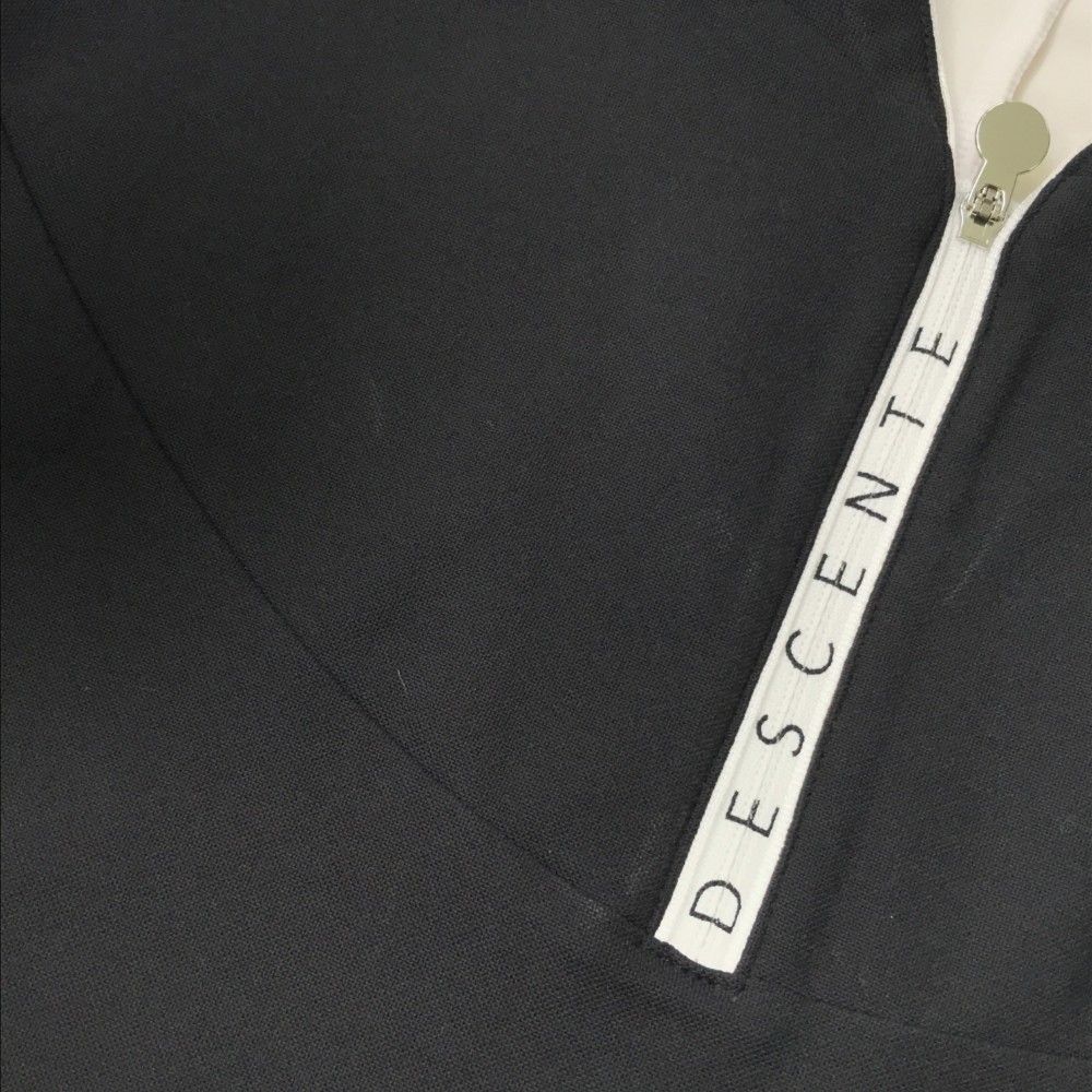 サイズ：L DESCENTE GOLF デサントゴルフ ハーフジップ 半袖T