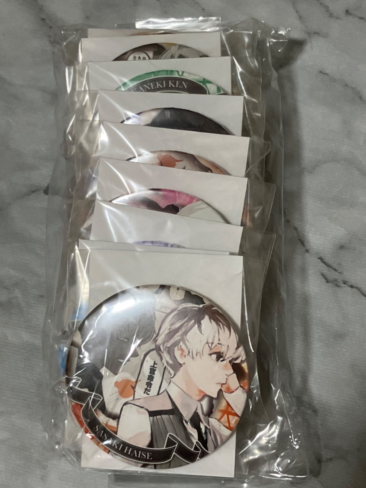 東京喰種 HEROS バッジ 3個セット 金木研 佐々木琲世 東京喰種