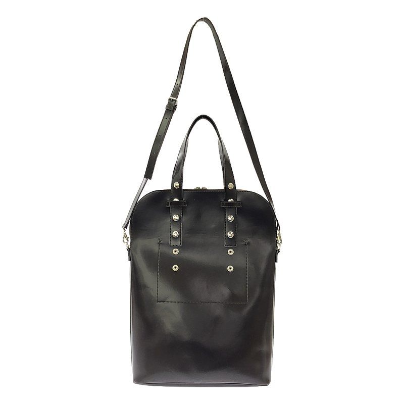 レディース 美品 tricot COMME des GARCONS レザートート黒