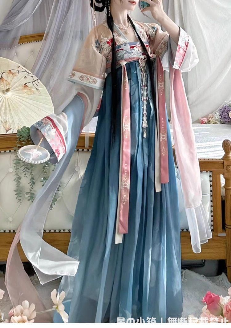 2025 豪華刺繍 漢服 かんふく 古風衣装 レトロ風 中華ロリータ コスプレ ワンピース 唐装 仙女服 中華風 美しい刺繍 撮影会 舞台演出 推し活 仮装 HF-314