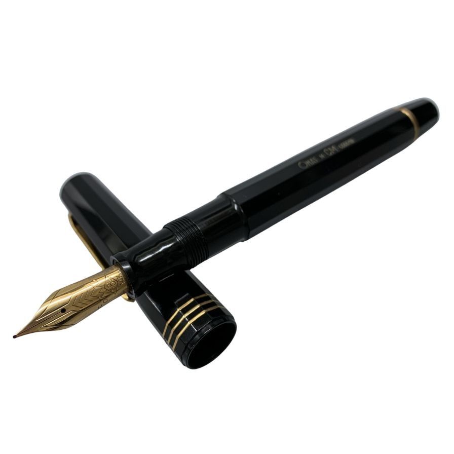 美品 フランス仕様 モンブラン 144 万年筆 ボルドー 中白 EF 18K