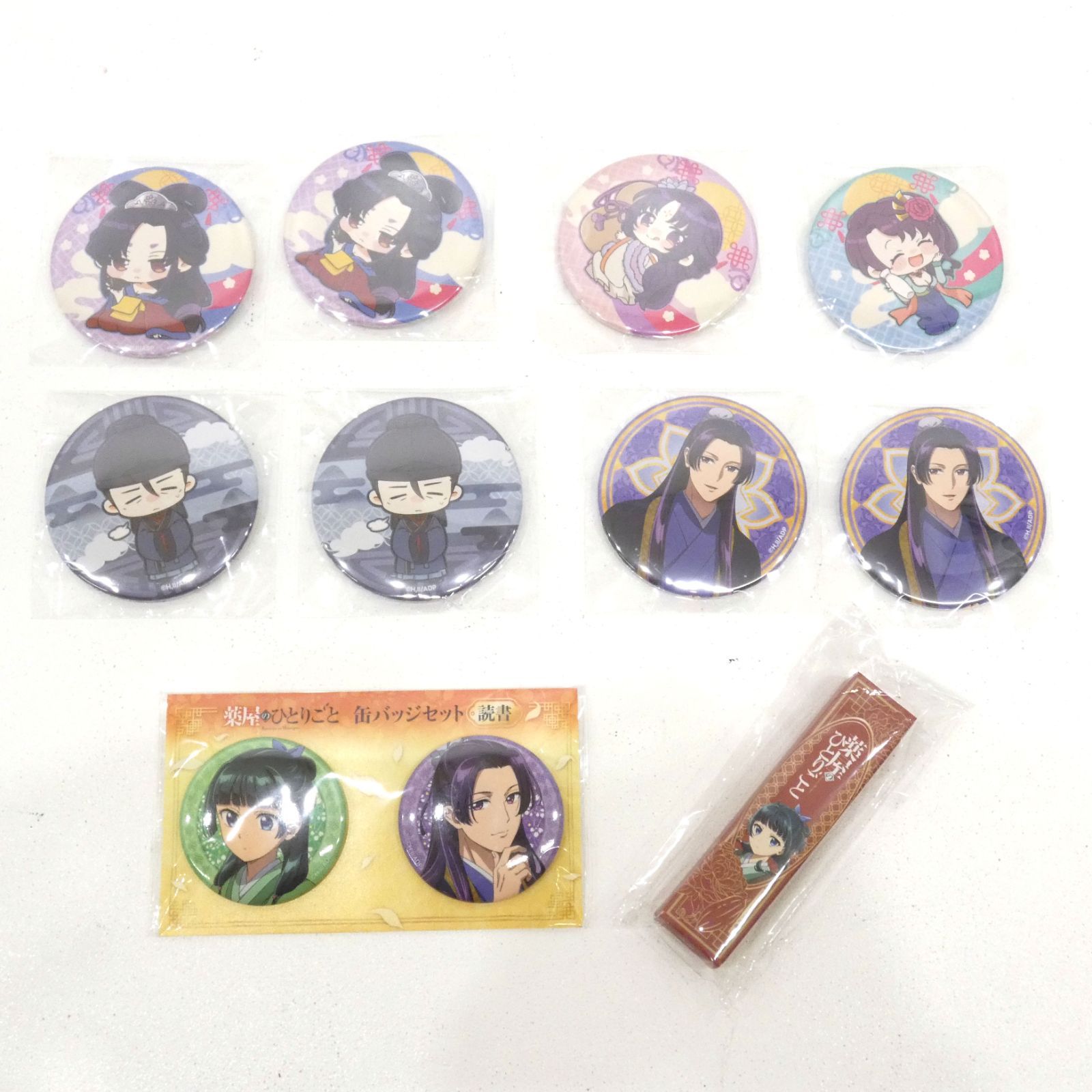 【未開封BOX】薬屋のひとりごと 缶バッジコレクション TVアニメ『薬屋のひとりごと』 ウォールテクスチャ缶バッジ