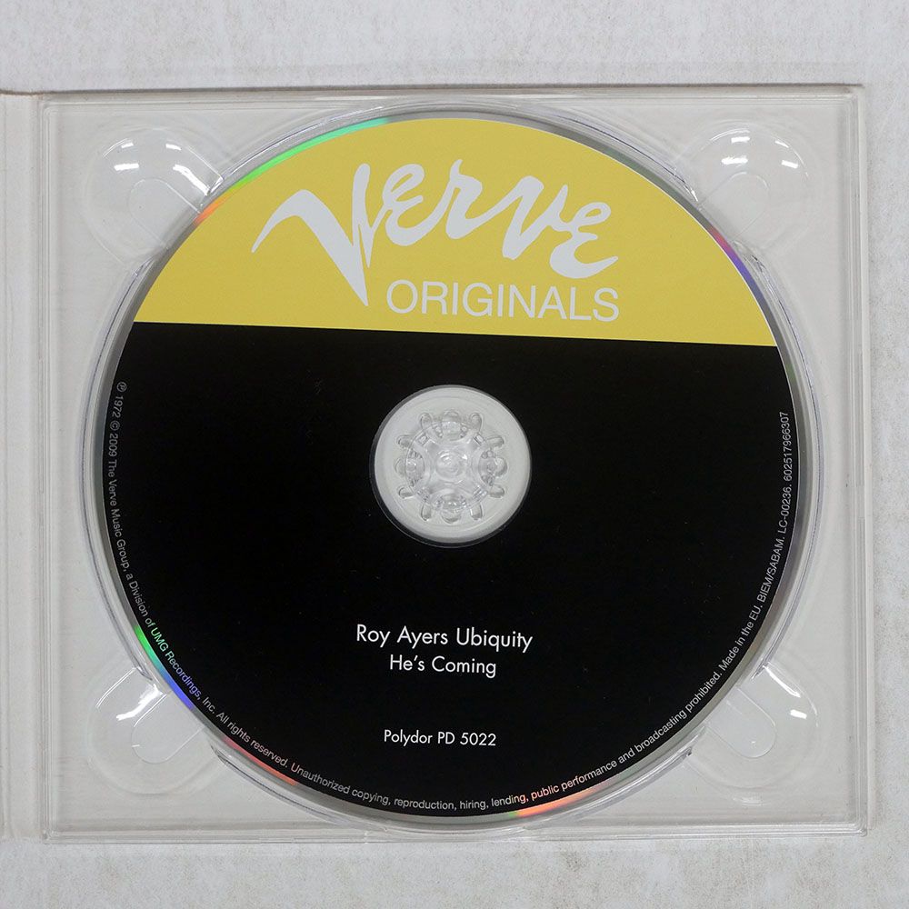 US盤 ROY AYERS UBIQUITY/HE'S COMING/VERVE B001255302 CD