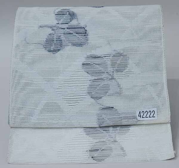 帯　夏用軽装帯　名古屋作り帯　仕立て上がり夏帯　夏用名古屋帯　すぐに着用できる夏の帯　ポリエステルの夏帯　D2320-38 夏帯 名古屋帯 八寸名古屋帯 染め帯 紗 ポリエステル製 お太鼓柄・4柄