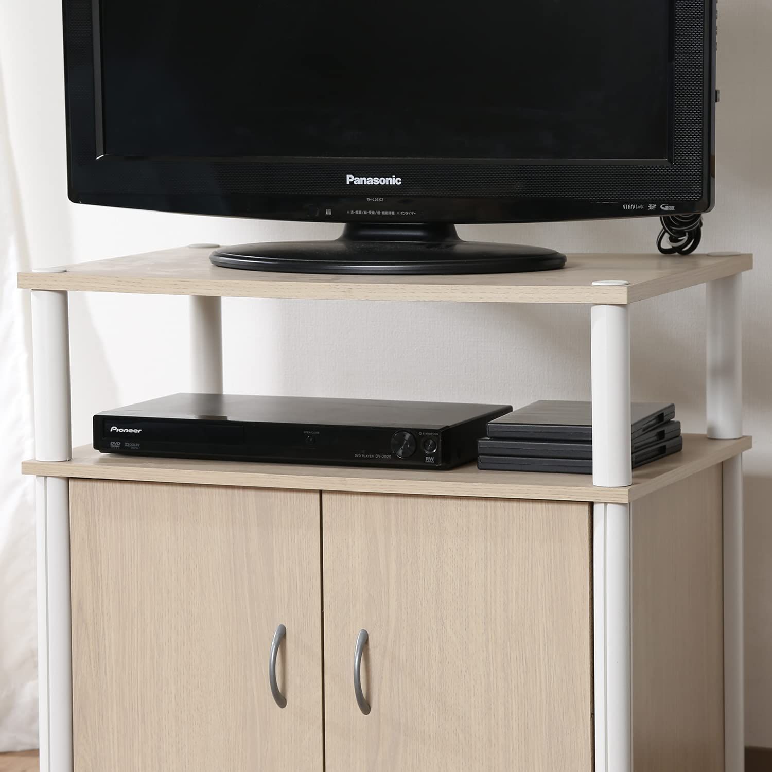 売約済み　ホワイト 木製 テレビ台 引き出し付き ユニットテレビボード 木製テレビ台 ユニット家具 開梱設置配送