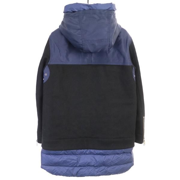 DIESEL 18AWW-SUNメルトンナイロンパデットフーデッドジャケット