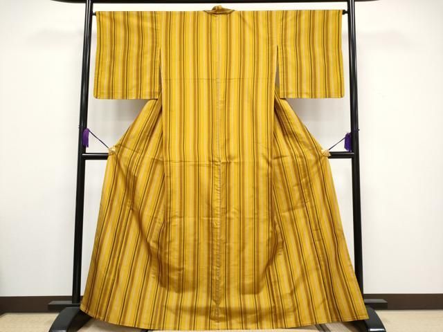 平和屋着物■極上　本場黄八丈　綾織　紬　単衣　逸品　CYAA3264s5 平和屋着物▽極上 本場黄八丈 綾織 紬 単衣 逸品 CYAA3264s5 - メルカリ