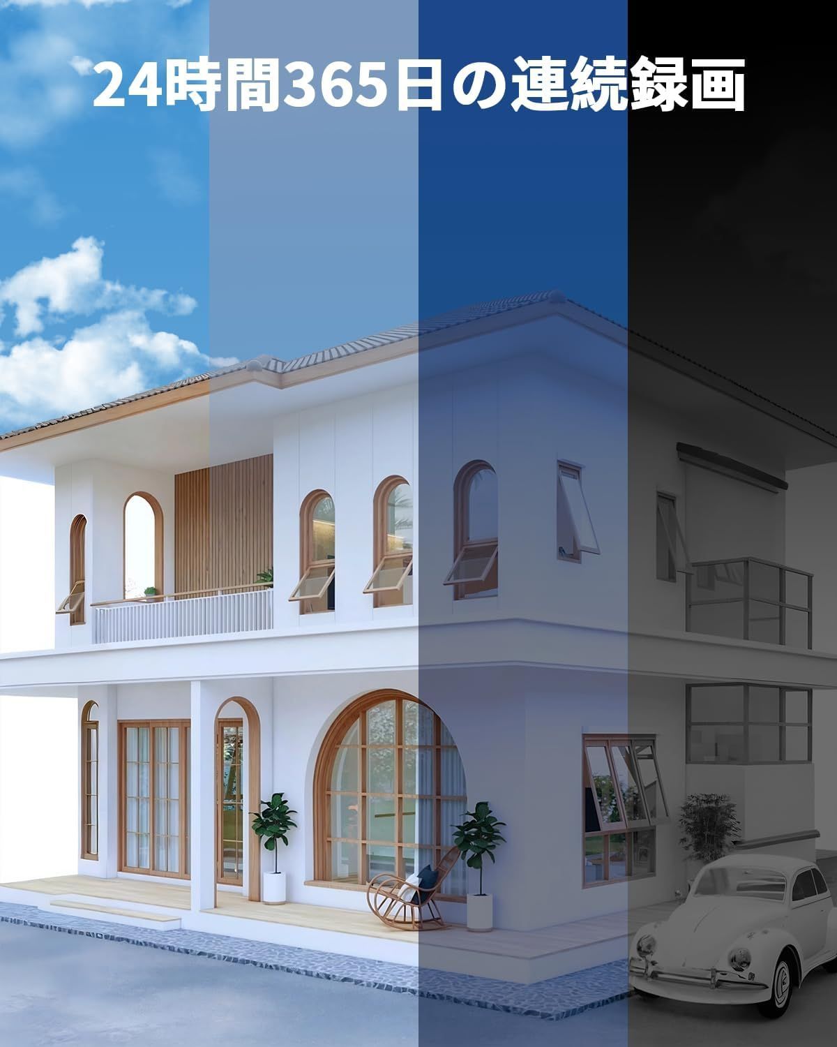 OHWOAI POE防犯カメラセット