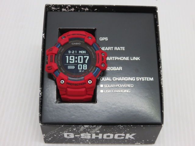 中古品】 カシオ CASIO ジー・スクワッド G-SQUAD GBD-H1000-4JR メンズ レッド 〇YR-11472〇 - メルカリ